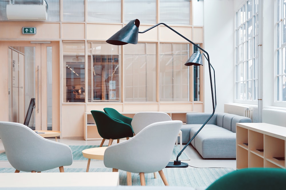 A bright and clean modern interior space