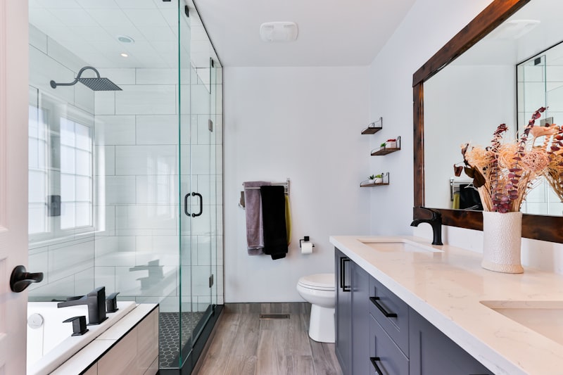 A pristine, welcoming modern bathroom after professional cleaning