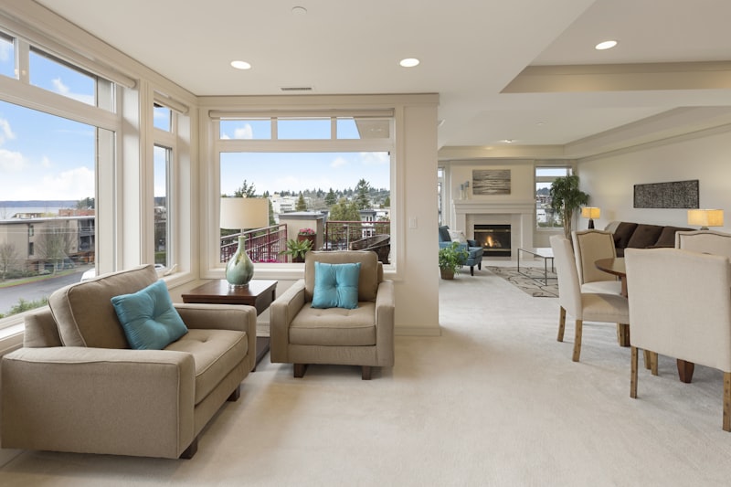 A bright, freshly cleaned living space